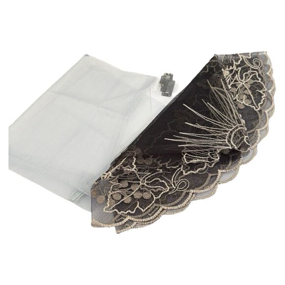 Bozidol Church Round Lace Veil - Grapevine Pattern - Prayer Veil 18" diameter - Picture 2 of 6